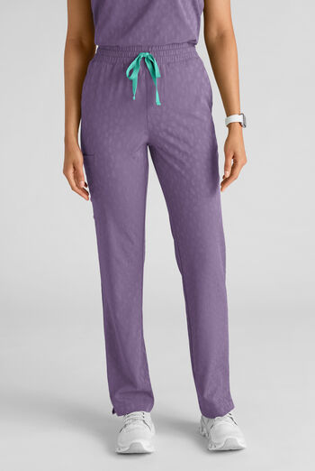 Pantalón médico Easy STRETCH Jacquard Naya con piernas rectas y 6 bolsillos para mujer