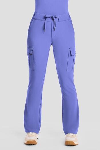 Healing Hands Quest Blair Women's 6-Pocket STRETCH Flare Leg Drawstring Cargo Scrub Pants