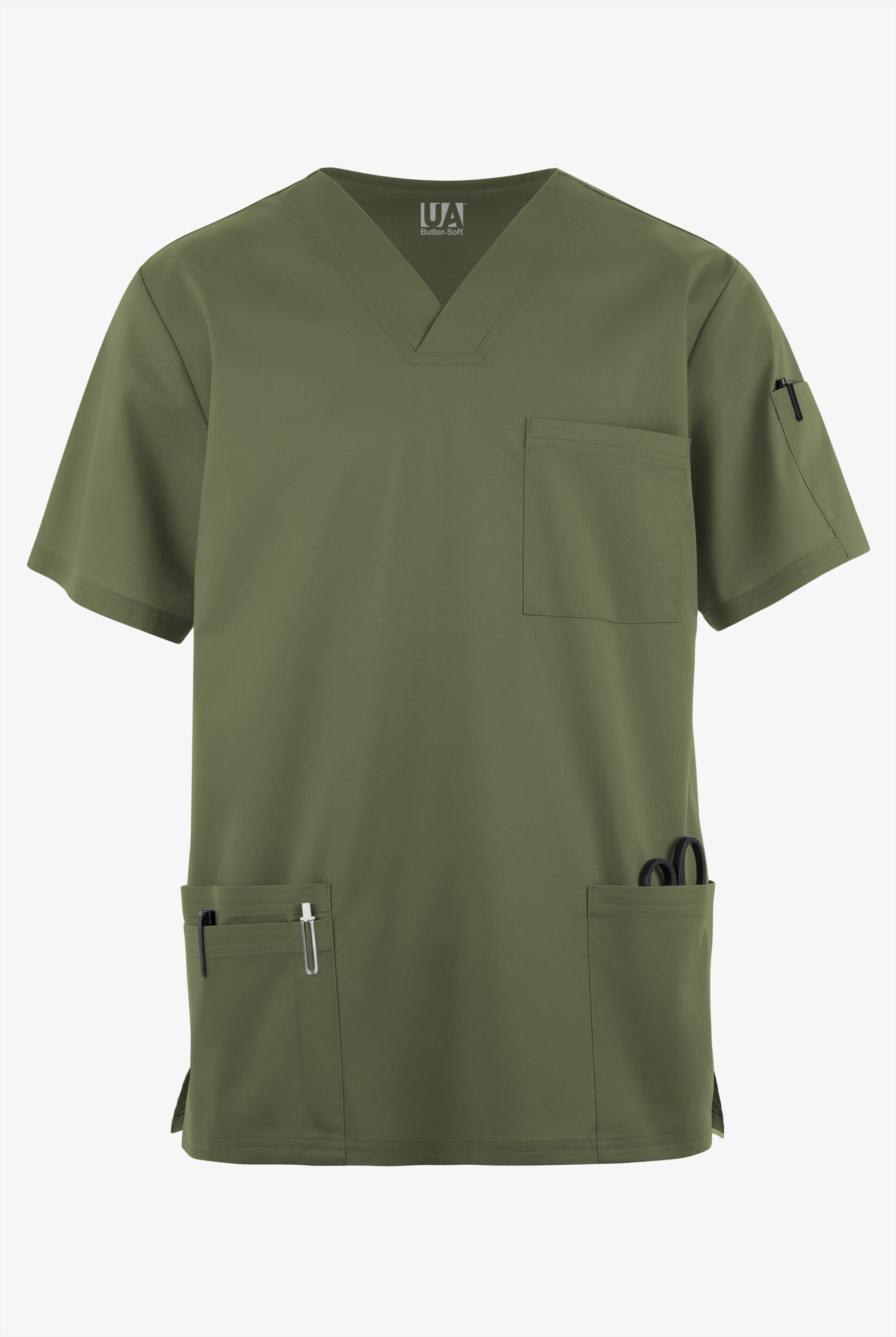 トップス bal UA Butter-Soft STRETCH Men's 5-Pocket V-Neck Scrub Top