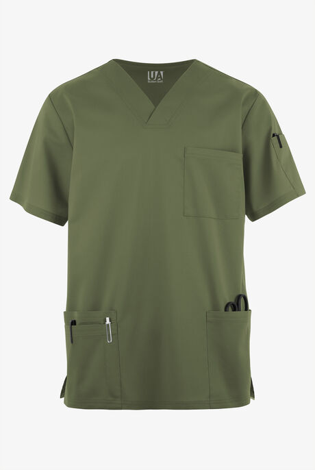 Butter-Soft STRETCH Men's 6-Pocket V-Neck Scrub Top