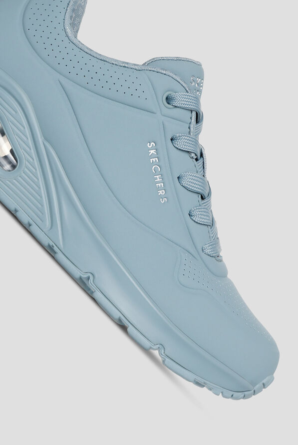 Skechers Street UNO - Stand On Air Gray Blue Athletic Lace Up Shoes - null - 3