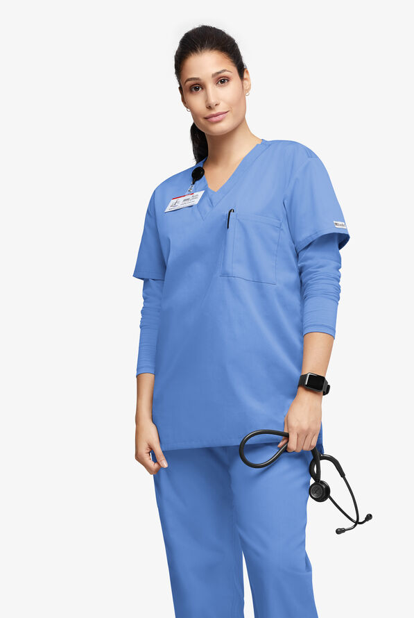 UA Best Buy Scrubs Unisex Scrub Set - Ceil Blue - 4