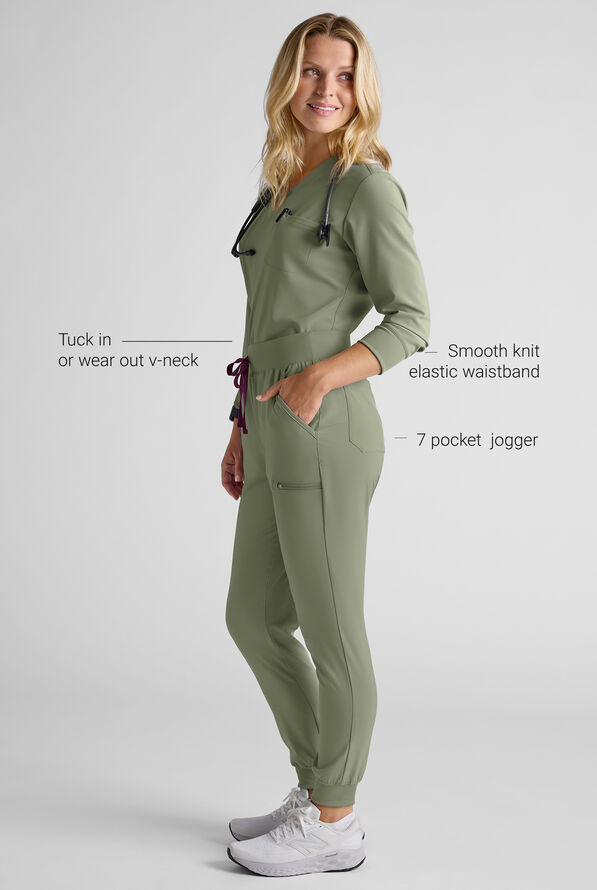 Easy STRETCH Women's Scrub Set - Olive Leaf - 5