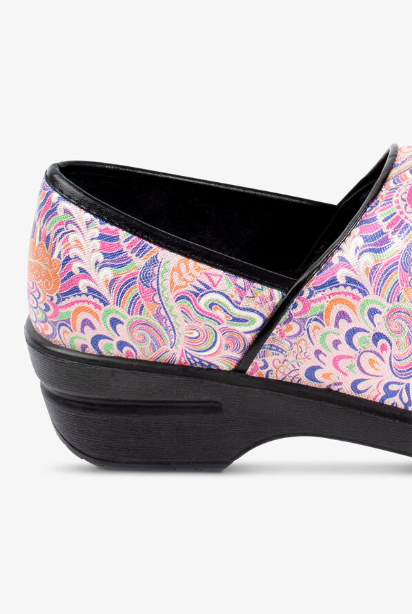 Savvy Women's Brandy Peach Mardi Gras Nursing Clogs - null - 4