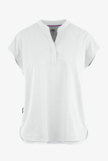 Healing Hands Purple Label Journey Women's 2-Pocket STRETCH Dolman Sleeve Mandarin Collar Scrub Top