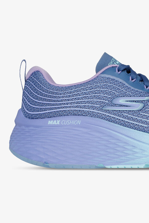 Skechers Performance Max Cushioning Elite 2.0 Blue/Lavender Mesh Athletic Lace Up Nursing Shoes - null - 4