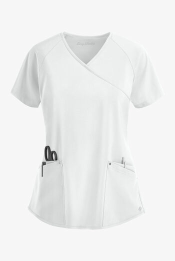 Easy STRETCH Cara Women's 4-Pocket Raglan Scrub Top