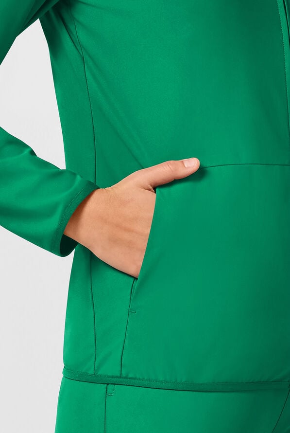 Chaqueta m&eacute;dica abrigada Infinity PURSUIT STRETCH con cremallera y 3 bolsillos para mujer - Retro Green - 5