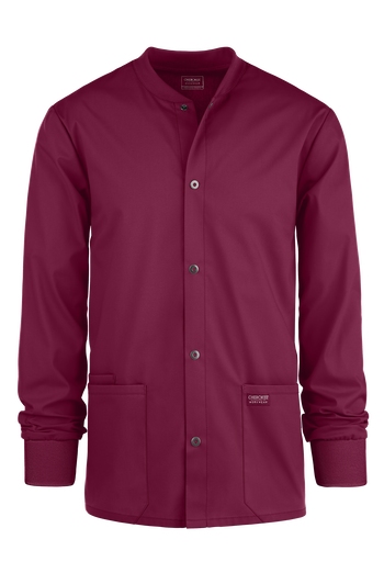 Cherokee Workwear Professionals Men's 3-Pocket STRETCH Snap Front Scrub Jacket