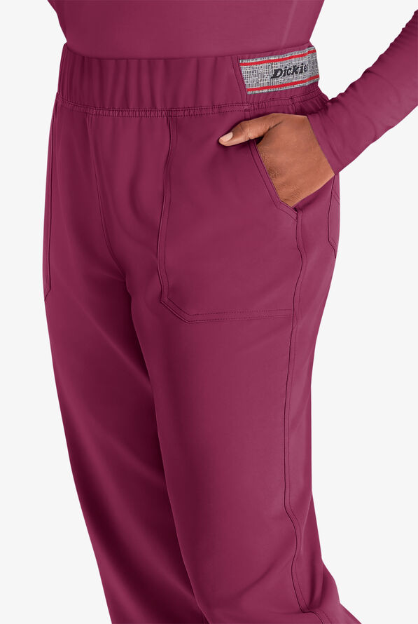 Dickies EDS NXT Women's 5-Pocket Cargo Jogger Scrub Pants - Wine - 2