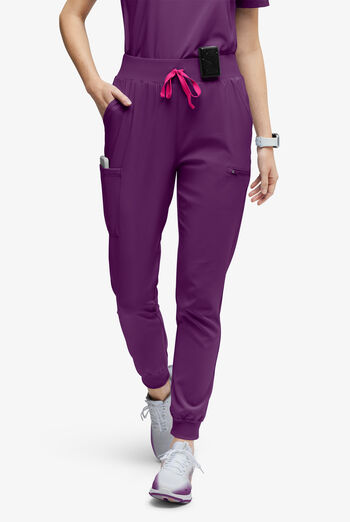 Pantal&oacute;n m&eacute;dico Easy STRETCH Olivia estilo jogger con 7 bolsillos para mujer