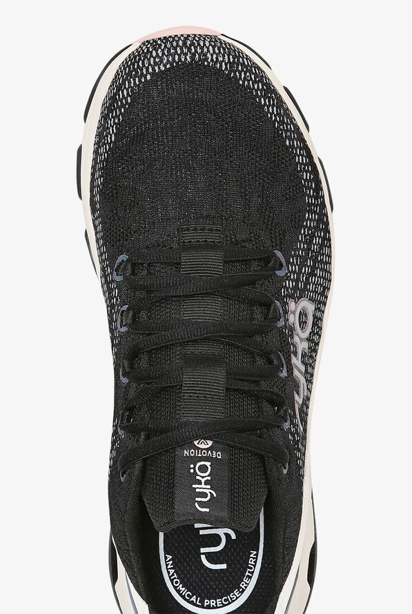 Zapatillas deportivas de enfermer&iacute;a Ryka Devotion X Black con cordones para mujer - null - 2