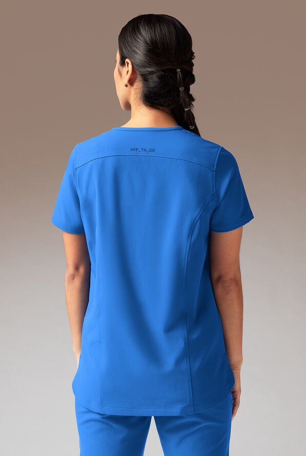 Hypothesis Meta-Base 2 Women&rsquo;s 2-Pocket V-Neck Scrub Top - Royal - 4