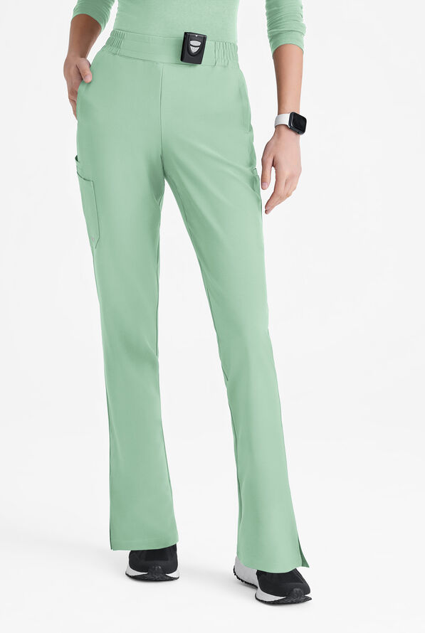 Grey's Anatomy by Barco Evolve STRETCH Cosmo Women's 6-Pocket Cargo Scrub Pants - Soft Melon - 1