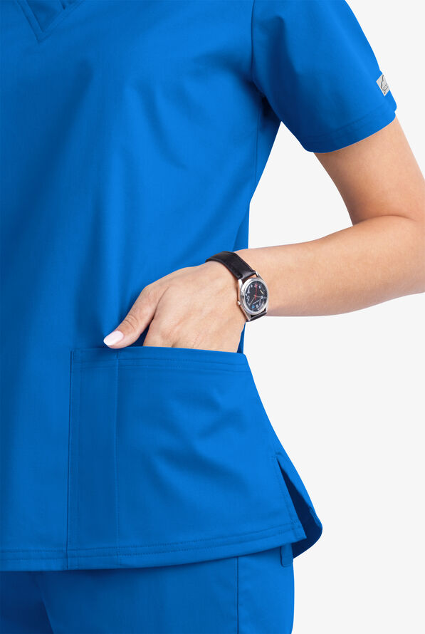 UA ButterSoft STRETCH VNeck Scrub Top, Plus Size Scrubs