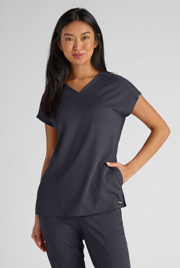 Grey's Anatomy by Barco Emerge Brylyn Women's 2-Pocket STRETCH Dolman Sleeve V-Neck Scrub Top
