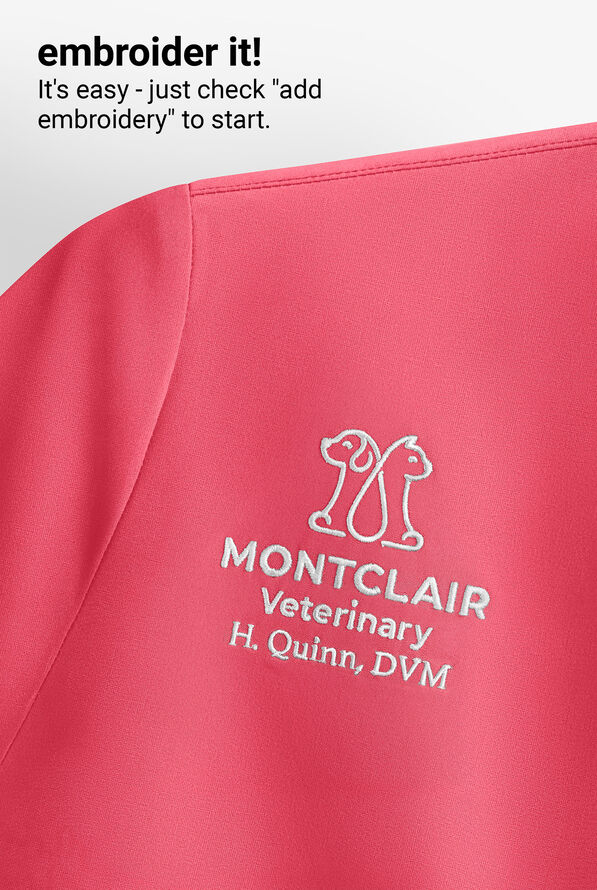 UA Exclusive Cherokee Workwear Revolution Women's 4-Pocket STRETCH Cargo Jogger Scrub Pants - Blushing Coral - 5