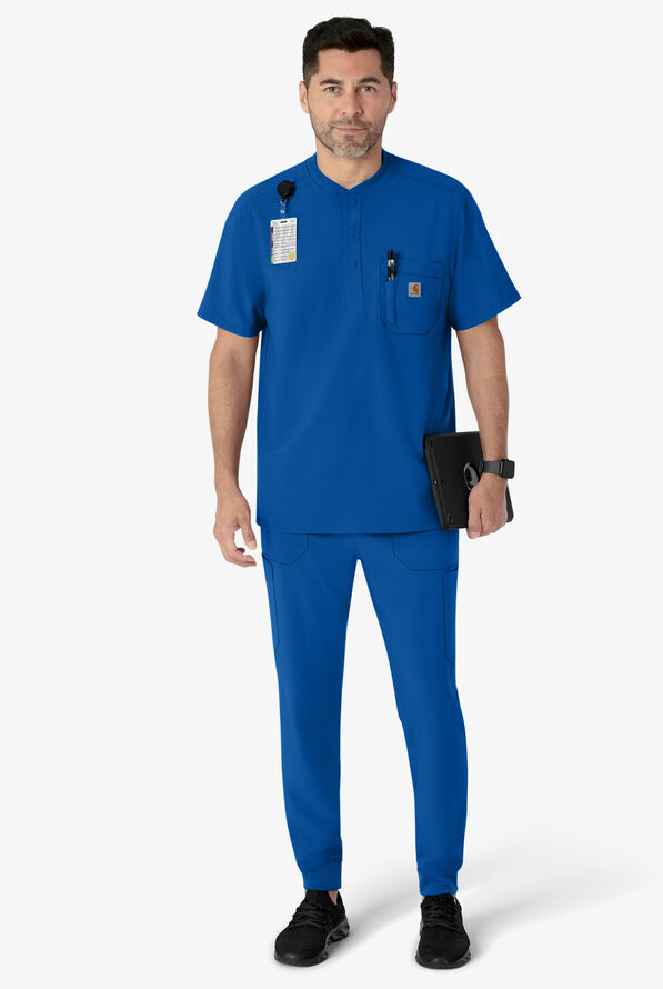 Carhartt Cross-Flex Men's 7-Pocket STRETCH Cargo Jogger Scrub Pants - Royal - 4