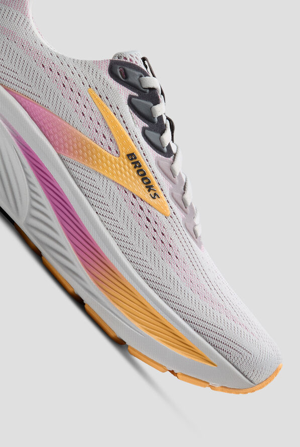 Brooks Women's Ghost 17 Oyster/Apricot/Pink Athletic Lace Up Shoes - null - 3