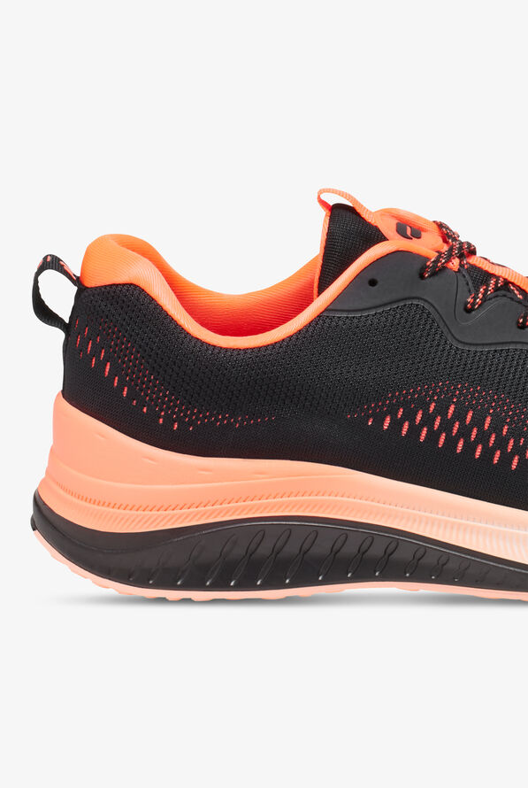 Zapatillas deportivas de enfermería Infinity by Cherokee Infinite Black/Neon Coral con cordones para hombre - null - 4