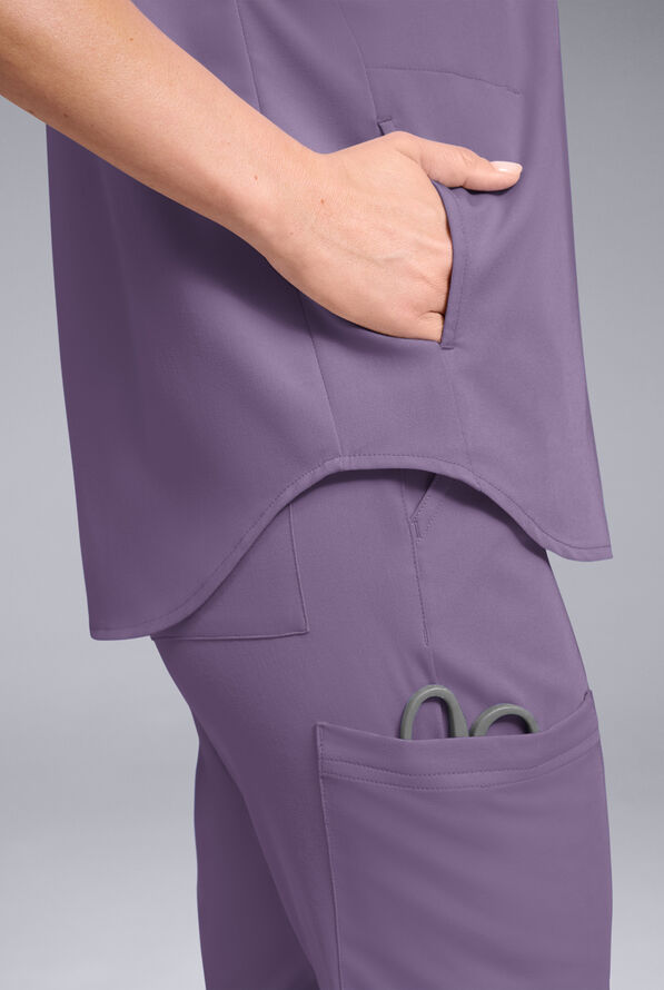 Hypothesis Women's Meta Oversized Dolman Sleeve Scrub Top - Purple Dusk - 6