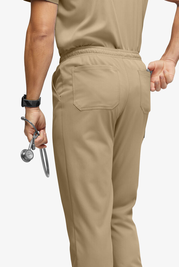 Advantage STRETCH Men's 6-Pocket Cargo Scrub Pants - Golden Sand - 3