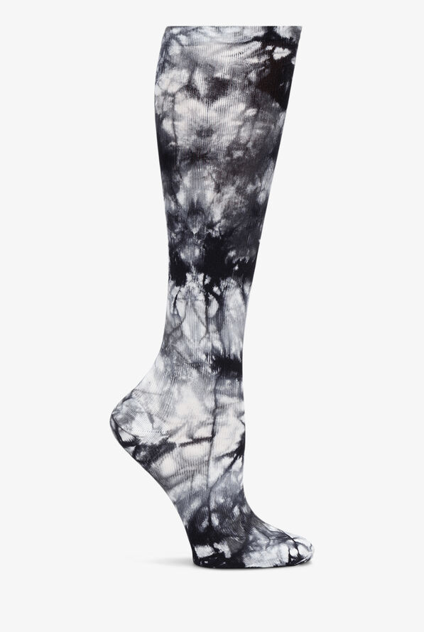 Nurse Mates Grey Tie Dye Extra Wide Calf Women's 12-14 mmHg Light Compression Socks - null - 1