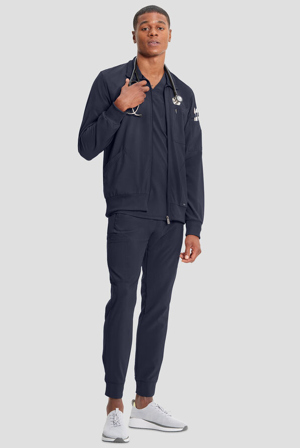 Chaqueta m&eacute;dica Cherokee Infinity con cremallera y 5 bolsillos para hombre - Navy - 6