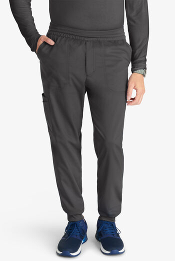 Cherokee Workwear Revolution Men's 5-Pocket STRETCH Mesh Waistband Cargo Jogger Scrub Pants