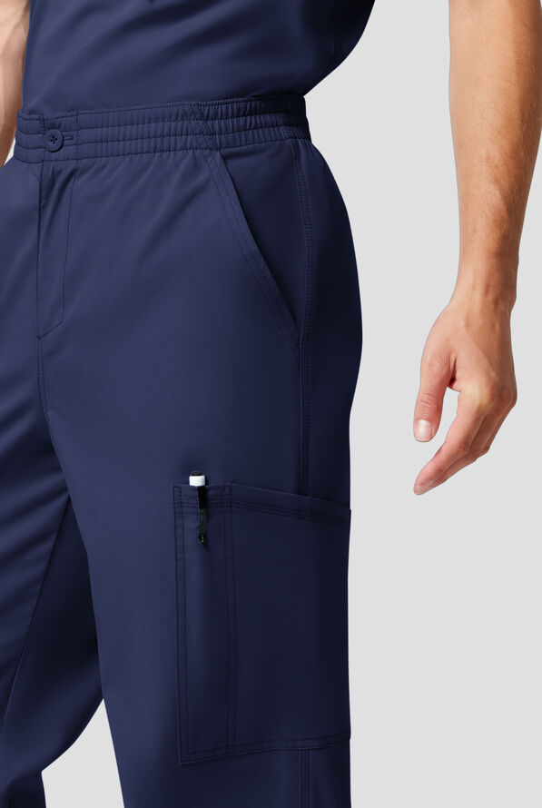 Dickies Forge Men's 6-Pocket Straight Leg Cargo Scrub Pants - Navy - 3
