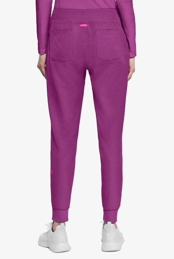 Med Couture Amp Women's 6-Pocket STRETCH Jogger Scrub Pant - Plum Royale - 4