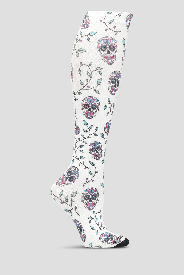 Calcetines de compresión Nurse Mates Sugar Skulls para mujer - 12-14mmHg - null - 1