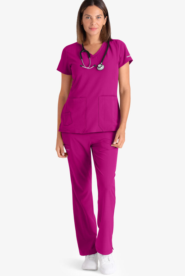 Skechers by Barco Crossover V Neck Scrub Top, Stretch Scrubs