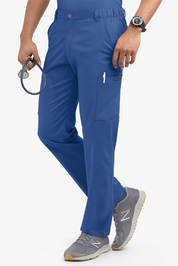 Advantage STRETCH Men's 8-Pocket Cargo Scrub Pants - Royal - 1