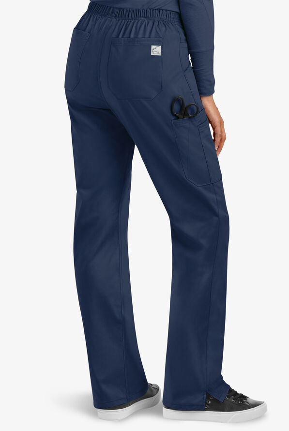 Pantalón médico UA Butter-Soft STRETCH con cordón ajustable y 9 bolsillos para mujer - Navy - 2