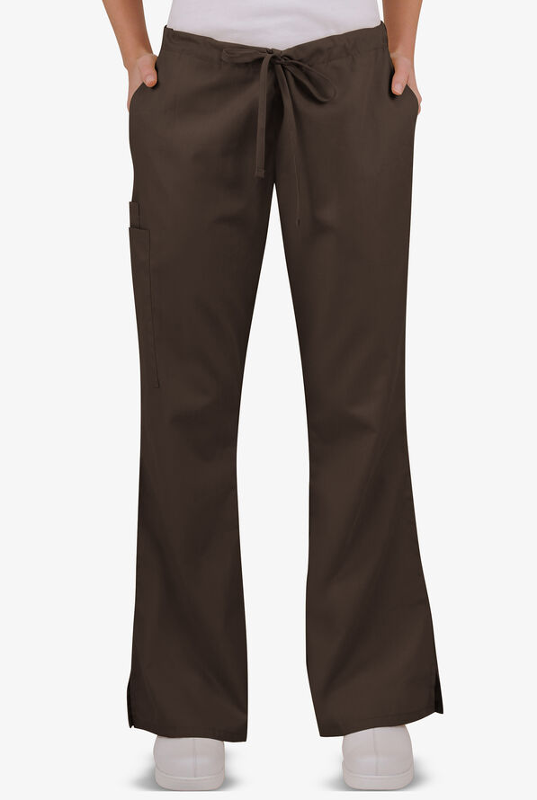UA Best Buy Scrubs Women’s 5-Pocket Drawstring Pants - Tall - Espresso - 1