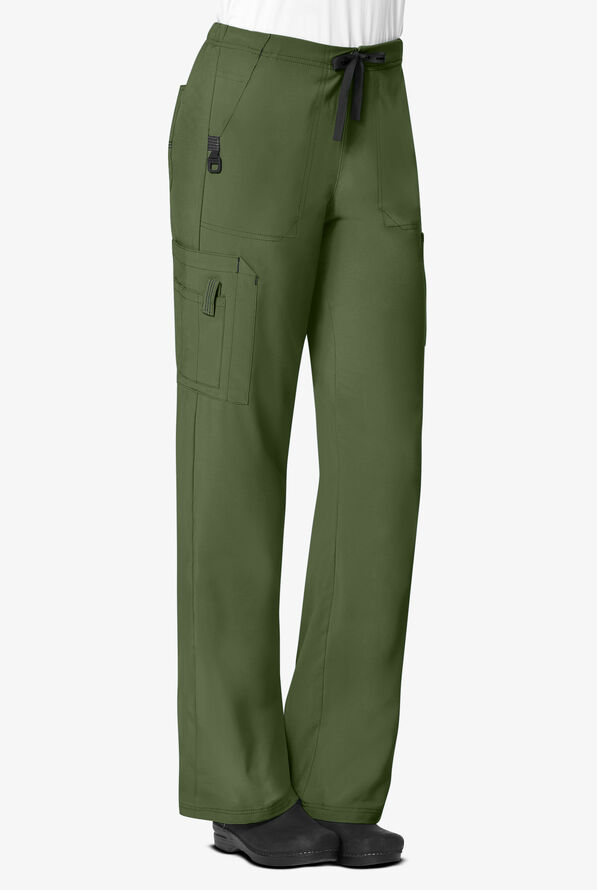 Carhartt Cross-Flex Force Women's 7-Pocket STRETCH Utility Cargo Scrub Pants - Basil - 1