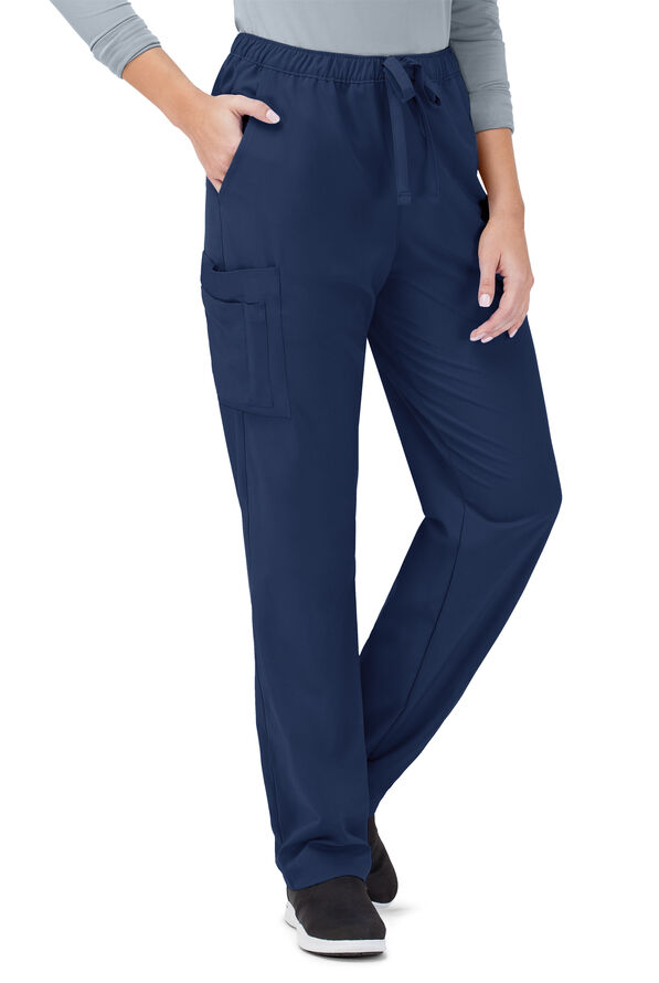 Tafford Active STRETCH Morgan Unisex 5-Pocket Drawstring Scrub Pants - Navy - 1