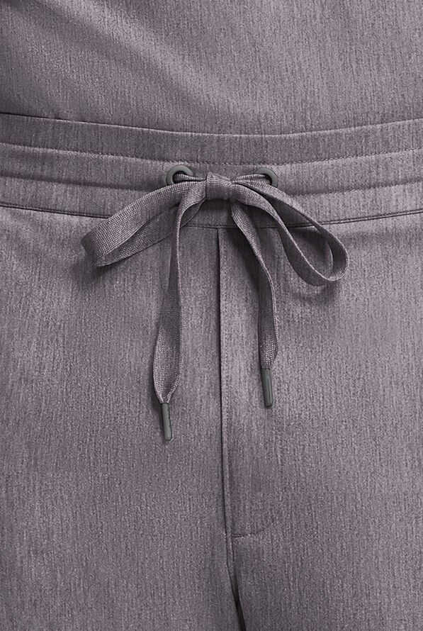 Healing Hands Quest Arlo Men's 5-Pocket STRETCH Drawstring Jogger Scrub Pants - Heather Ash - 2