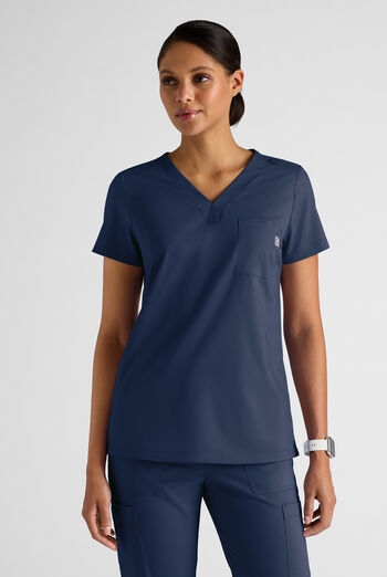 Butter-Soft STRETCH Women's 2-Pocket V-Neck Tuck-In Scrub Top