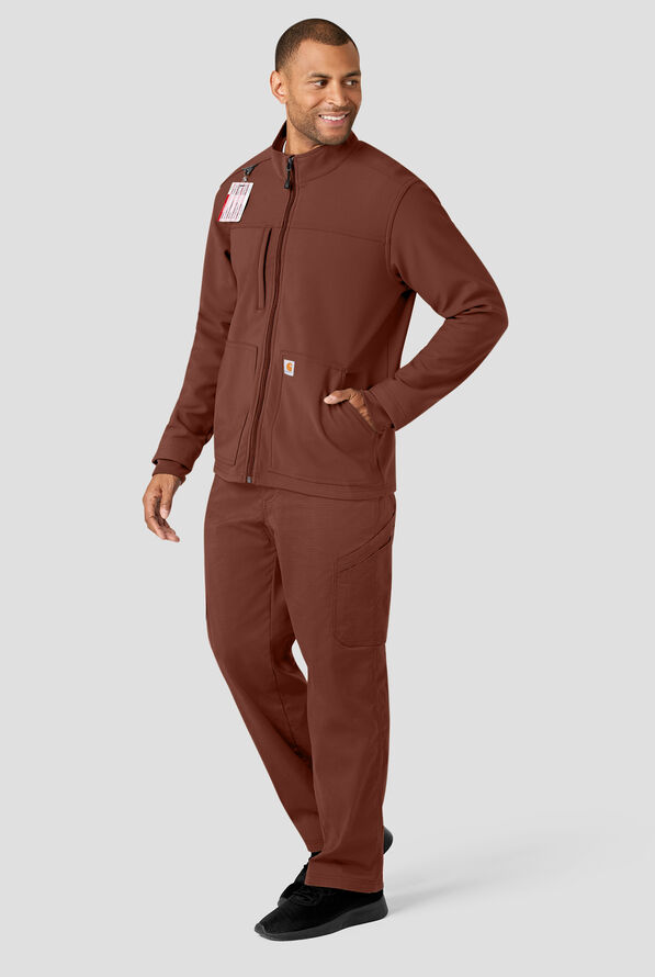 Chaqueta m&eacute;dica Carhartt Force&reg; Rugged Flex Peak de felpa adherida con 3 bolsillos para hombre - Sable - 5