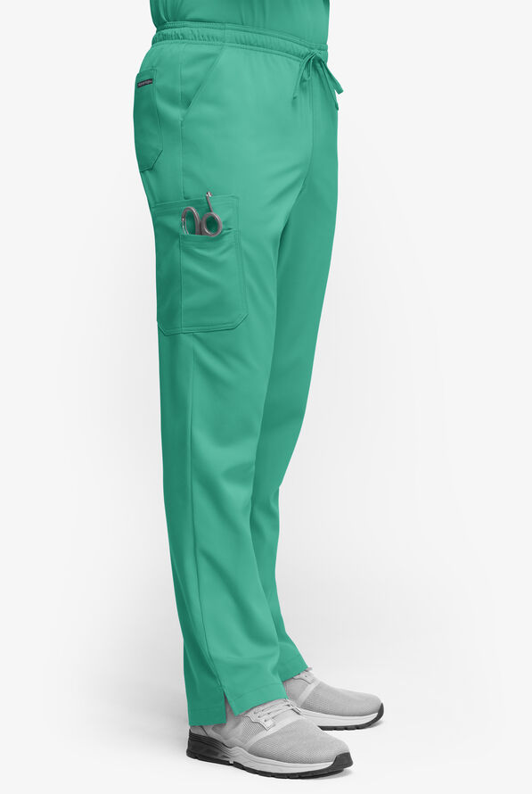 Advantage STRETCH Men's 6-Pocket Cargo Scrub Pants - Bermuda Green - 4