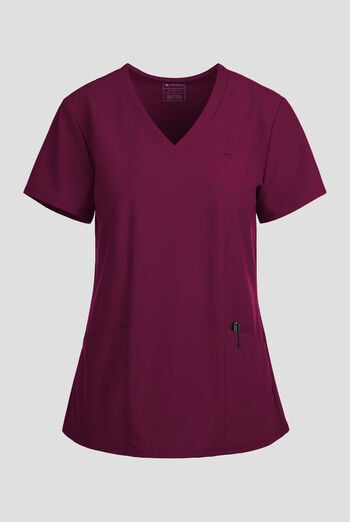 Blusa m&eacute;dica Infinity PURSUIT STRETCH con cuello en V y 2 bolsillos para mujer