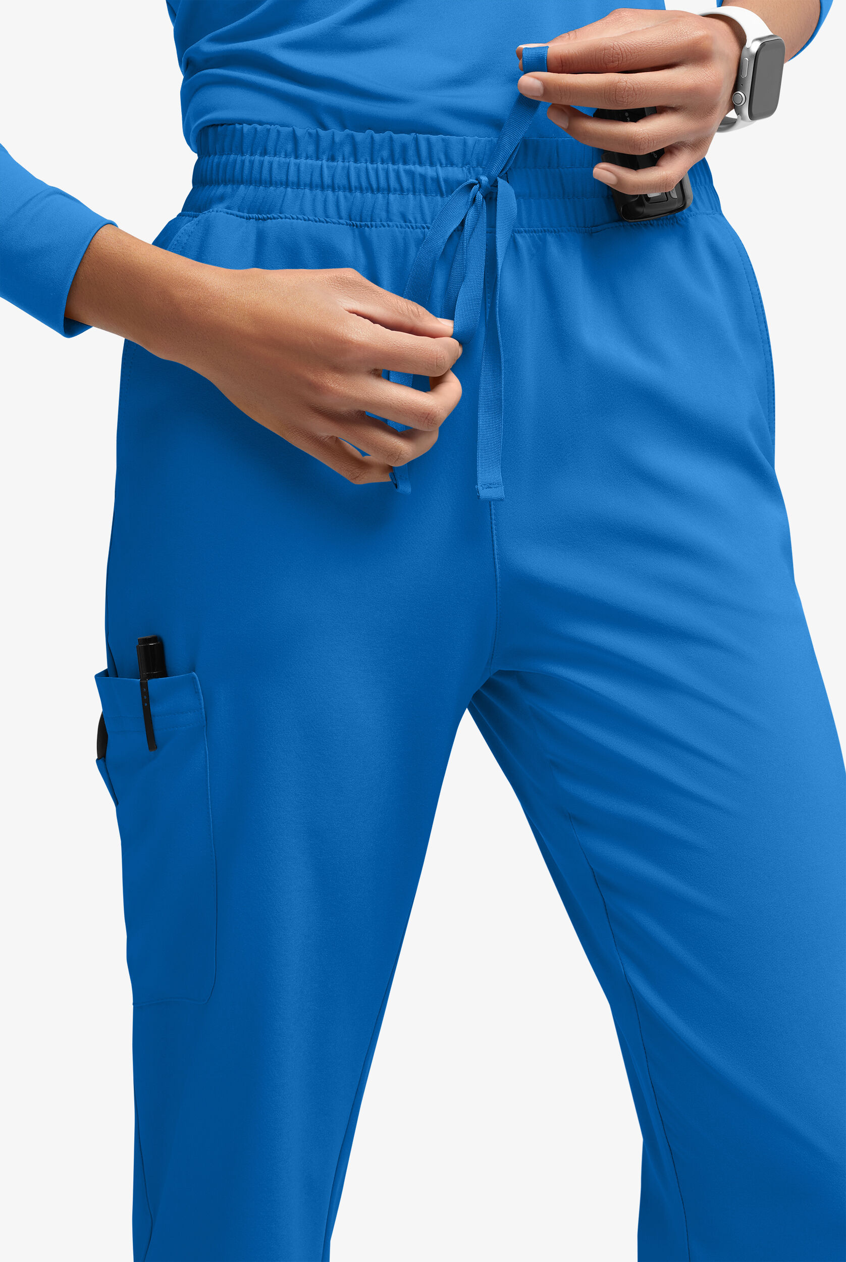 トップス FCRB STRETCH LIGHT WEIGHT & EASY PANTS Easy STRETCH Naya Women's Modern 6-Pocket Straight Leg Scrub