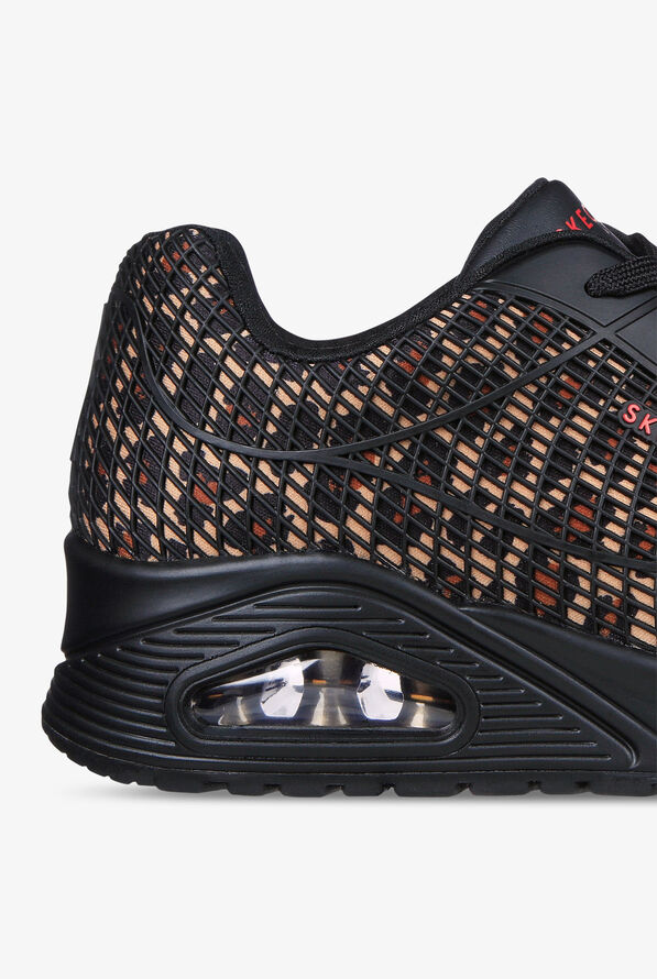 Skechers Street Women's Uno Wild N Free Leopard Athletic Lace Up Nursing Shoes - null - 4