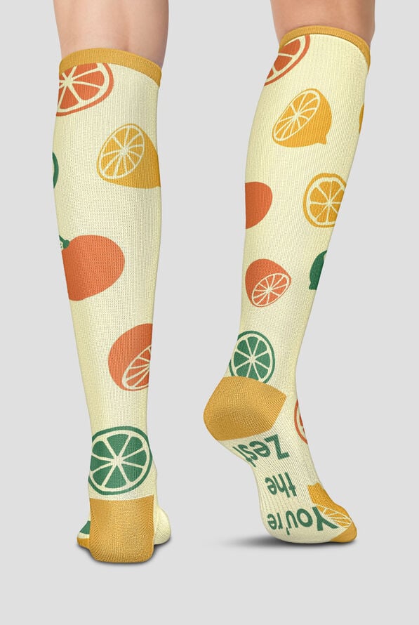 Cherokee Zesty Citrus Women's 10-15 mmHg Light Compression Socks - null - 2