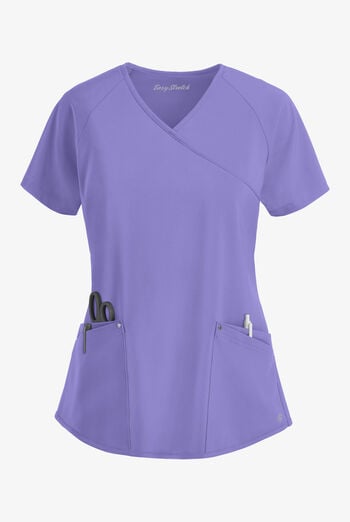 Easy STRETCH Cara Women's 4-Pocket Raglan Scrub Top