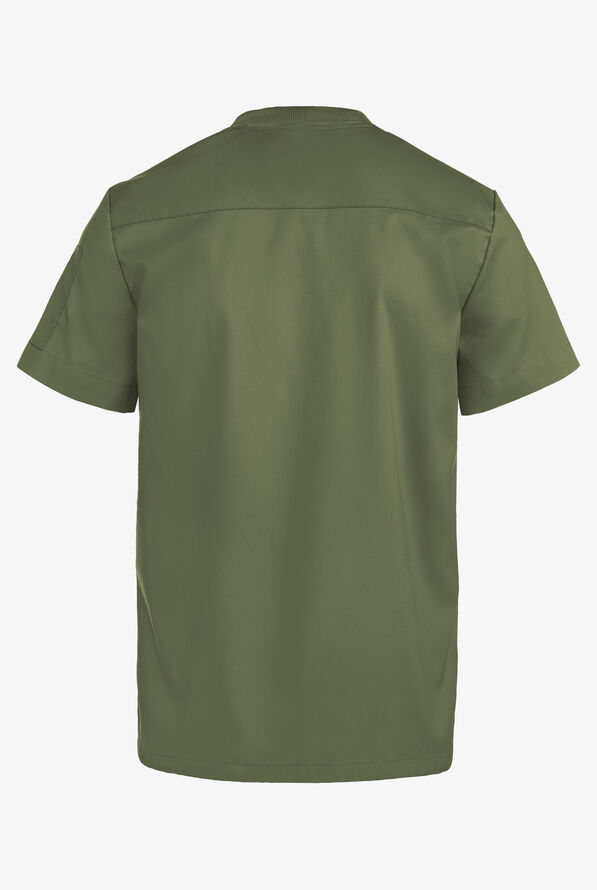 Camisa m&eacute;dica UA Advantage STRETCH Henley con 2 bolsillos para hombre - Light Olive - 5