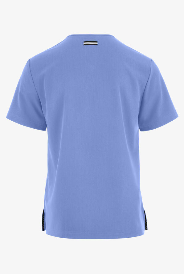 Camisa médica koi Next Gen On Call con cuello en V y 1 bolsillo para hombre - True Ceil - 2