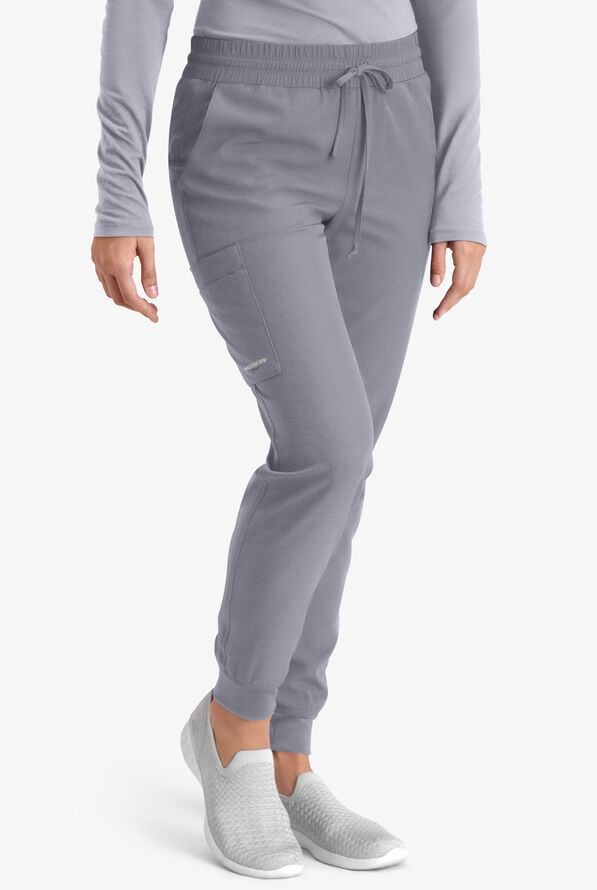 Skechers by Barco Theory Women's 4-Pocket STRETCH Cargo Jogger Scrub Pants - Moonstruck - 1